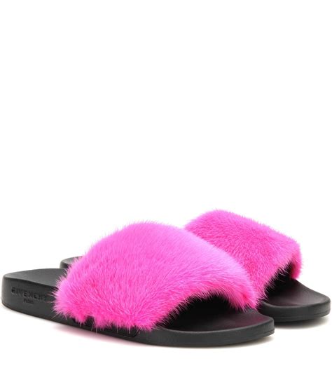 givenchy fur slide|givenchy slides sale women.